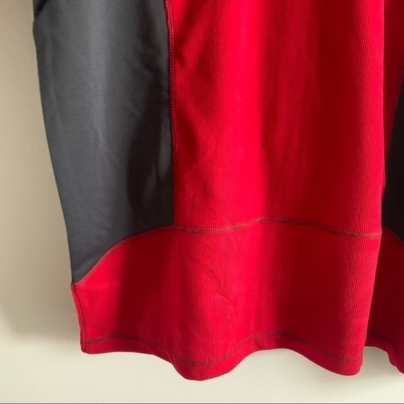 NWT Textured Fleece Jacket Classic Gray Red Pullover Corduroy - Picture 10 of 13